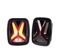 Hguvsjd Feux Arrières Auto Pour Jeep Pour Wrangler CJ TJ YJ Feu Recul Feu Jour Assemblage Phare Voiture Feu Arrière Led Feu Recul Fumé Feux Arrière(EU version)