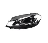 Hguvsjd Phare Avant Auto Pour VW Pour Golf 7 Phare LED 2013-2017 Pour Golf 7.5 Design Phares DRL Lampe Frontale Signal Dynamique Accessoires Auto Phare Avant(Noir,Halogène)
