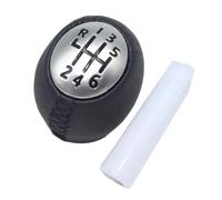 Hguvsjd Pommeau De Levier De Vitesse Pour Laguna II 2001-2008 Accessoires Pommeau Levier Vitesse 6 Vitesses En Cuir PU(A)