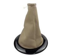 Hguvsjd Pommeau De Levier De Vitesse Pour Megane 2 MK2 II (2002 2003 2004 2005 2006 2007 2008 2009) Soufflet Levier Vitesse 5/6 Vitesses(Beige Black)