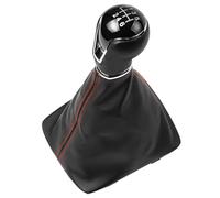 Hguvsjd Pommeau De Levier De Vitesse Pour Seat Pour Leon III 3 MK3 2012-2020 Avec Soufflet En Cuir Pommeau Levier Vitesse Manuel 5/6 Vitesses(Type3)