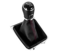 Hguvsjd Pommeau De Levier De Vitesse Pour Volkswagen Pour Golf 7 MK7 GTI GTD 201-2018 Couvercle Protection Pour Véhicul Accoudoir Central Noir(6Speed)