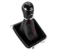 Hguvsjd Pommeau De Levier De Vitesse Pour Volkswagen Pour Golf 7 MK7 GTI GTD 201-2018 Couvercle Protection Pour Véhicul Accoudoir Central Noir(5Speed)