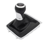 Hguvsjd Pommeau De Levier De Vitesse Pour VW Pour Passat B6 2006-2011 3C0711113A Pommeau Levier Vitesse 5/6 Vitesses Avec Soufflet En Cuir(5 Speed B)