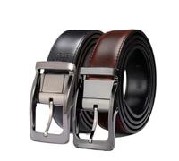 Hgvcfcv 1 ceinture réversible en cuir véritable avec boucle rotative deux en 1 pour homme, 6, 105cm (Waist 90cm)