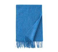 Hgvcfcv Foulard pashmina pour femme avec franges en laine, bleu lac, taille unique