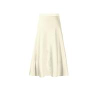 Hgvcfcv Jupes d'été en satin de soie pour femmes, jupe midi de bureau trapèze avec fermeture éclair, jupes midi en satin café, violet doux, Abricot clair, taille unique