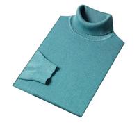 Hgvcfcv Pull à col roulé pour homme, coupe ajustée, chaud tricoté, décontracté, manches longues, Bean En8, L