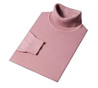 Hgvcfcv Pull à col roulé pour homme, coupe ajustée, chaud tricoté, décontracté, manches longues, violet, XL