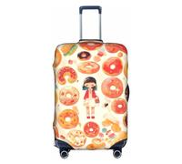 Hgvcse Donut Housse de protection pour valise de voyage 45,7 à 81,3 cm, blanc, Large