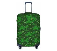 Hgvcse Housse de protection pour bagage à paillettes pour la Saint-Patrick 45,7 à 81,3 cm, blanc, Medium