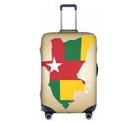 Hgvcse Housse de protection pour valise de voyage avec drapeau du Togo avec une étoile blanche 45,7 à 81,3 cm, blanc, Medium