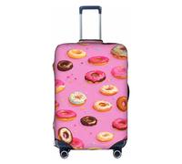 Hgvcse Housse de protection pour valise de voyage en forme de donut de 45,7 à 81,3 cm, accessoire de vacances, blanc, taille L, BLANC, Large