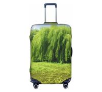Hgvcse Housse de protection pour valise de voyage en saule 45,7 à 81,3 cm, blanc, X-Large