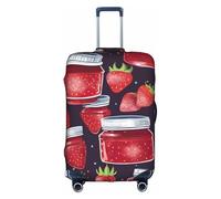 Hgvcse Housse de protection pour valise de voyage Strawberry Jam 04 de 45,7 à 81,3 cm, accessoire de vacances, blanc, taille L, BLANC, Large