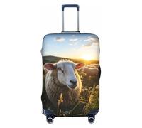 Hgvcse Housse de protection pour valise de voyage Sunset Pasture 3 45,7 à 81,3 cm, blanc, Medium