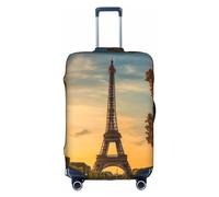 Hgvcse Housse de protection pour valise de voyage Tour Eiffel Paris Automne 45,7 à 81,3 cm Accessoire de vacances essentiel, blanc, taille M, BLANC, Medium