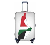 Hgvcse Map01 Housse de protection pour valise avec drapeau de l'État de Palestine 45,7 à 81,3 cm, blanc, Medium