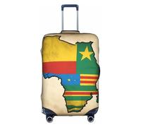 Hgvcse Map02 Housse de protection pour valise Motif drapeau du Congo 45,7 à 81,3 cm, blanc, Medium