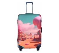Hgvcse Travel Candy Land Housse de protection pour valise 45,7 à 81,3 cm Accessoire de vacances essentiel, blanc, taille L, BLANC, Large