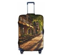 Hgvcse Travel Street In Paris Town Housse de protection pour valise 45,7 à 81,3 cm, blanc, Medium