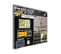 HGW 132071 1/32 Ceintures de sécurité textiles pour oreiller en résine P-51D Mustang Dinghy (Tamiya)