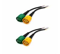HGW Lot de 2 adaptateurs de connexion à baïonnette 5 broches pour feux arrière de remorque - Convient pour Aspöck - 2 × gauche et droite - Câble de 15 cm (4 pièces)
