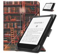 HGWALP Étui Universel pour 6.8" 7" eReaders,Folio Stand Coque Housse pour 6.8 Pouces 7 Pouces Kindle Paperwhite/Kobo/Voyaga/Lenovo/Sony eReader-Library