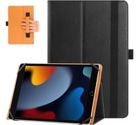 HGWALP Étui Universel pour Tablette 9"-11" Pouces, Étui Folio Universel Housse de Protection pour Tablette Tactile 9",9.7",10.1",10.2",10.5",10.9",11", avec bandoulière et Fonction Debout,Noir