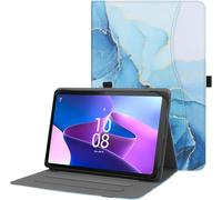HGWALP Étui Universel pour Tablette 9",9.7",10.1",10.2",10.5",10.9",11",Housse support en cuir à plusieurs vues Angles dragonne pour Tablette 9" 10.1", avec Bande de Fixation en Silicone Réglable -MBL