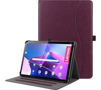 HGWALP Étui Universel pour Tablette 9",9.7",10.1",10.2",10.5",10.9",11",Housse Support en Cuir à Plusieurs Vues Angles dragonne pour Tablette 9" 10.1", avec Bande de Fixation en Silicone Réglable-PL