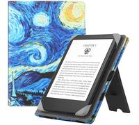 HGWALP Etui Universel pour Tout Le 6" Paperwhite eReaders, Folio Stand Coque Housse avec dragonne Compatible avec Kindle 2022/Kindle Paperwhite/Kobo/Tolino/Pocketbook 6 Pouces eReader-Starry Sky