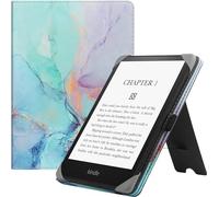 HGWALP Etui Universel pour Tout Le 6" Paperwhite eReaders, Folio Stand Coque Housse avec dragonne Compatible avec Kindle 2022/Kindle Paperwhite/Kobo/Tolino/Pocketbook 6 Pouces eReader-Marble Blue