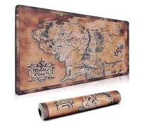 HGWALP Grand tapis de souris de jeu & tapis de jeu XXL pour ordinateur avec bords cousus, long tapis de bureau pour clavier, tapis de bureau grand pour le jeu, le travail et la maison (90x40 cm