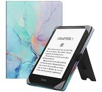 HGWALP Stand Étui Universel pour Tout Le 6-7 Pouces eReaders, Folio Stand Coque Housse avec dragonne Compatible avec Kindle Paperwhite 6.8"/Paperwhite 7"/Kobo/Tolino/Pocketbook/Sony eReader-MBBL
