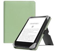 HGWALP Stand Étui Universel pour Tout Le 6-7 Pouces eReaders, Folio Stand Coque Housse avec dragonne Compatible avec 6“ 6.8" 7" Kindle Paperwhite/Kobo/Tolino/Pocketbook/Sony eReader,Matcha Vert
