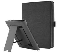 HGWALP Stand Étui Universel pour Tout Le 6-7 Pouces eReaders, Folio Stand Coque Housse avec dragonne Compatible avec Kindle Paperwhite 6.8"/Paperwhite 7"/Kobo/Tolino/Pocketbook/Sony eReader-Noir