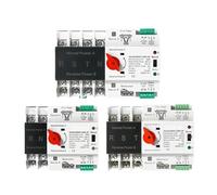 HGWBHBKAK Commutateur de transfert automatique à double alimentation ATS 2P 3P 4P for rail DIN, sélecteur électrique for alimentation sans interruption leisurely(4P,230V 100A)