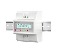 HGWBHBKAK Compteur d'énergie électrique triphasé 4P 220 V CA 50/60 Hz, compteur de consommation, jauge wattmètre LCD leisurely(Reset with backlight,1.5(6) A)