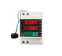 HGWBHBKAK Compteur numérique multifonction for rail DIN D52-2047 mesurant la puissance CA, le temps, courant, facteur de tension, LED CT100A leisurely(External CT,AC200.0-450.0V)