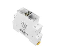 HGWBHBKAK Voltmètre AC 18 mm sur rail DIN, ampèremètre, indicateur modulaire monophasé triphasé, affichage numérique LED, détecteur leisurely(TO-1H)