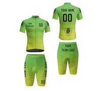 HGWOPGASD Maillot de Cyclisme personnalisé pour Homme, 2 Ensembles, vêtements de Cyclisme d'été, Tenues de vélo d'équipe, Tenues de vélo de Route, kit de vélo A07