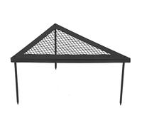 HGXMYUO OUTPFTS Grille de Gril de Camping Portable, Support de Barbecue en Filet Triangulaire en Fer forgé extérieur, étagère, Table pour Camping-Car, Voyage de Chasse, Bushcraft, Pique-niques, pêche