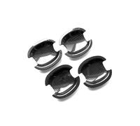HGYFS5 Film protecteur poignée Bande Chromée Double Intelligent Sans Trou pour Seat Arosa 6H 1997-2004 Protège-Cuve de Porte Extérieure Anti-Rayures(Small door bowl carbon fiber)
