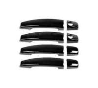 HGYFS5 Film protecteur poignée Cache Poignée De Porte Pour Astra H 2005-2010 Film Protecteur Double Perforation Anti-Rayures(Bright black)