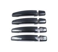 HGYFS5 Film protecteur poignée Compatible Cruze 2009-2015 Cache-Poignée Double À Deux Trous Protection Antirayure Pour Encoche Et Poignée De Porte(Motif en fibre de carbone)