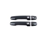 HGYFS5 Film protecteur poignée Compatible Toyota Urban Cruiser XP110 2008-2014 - Double Poignée De Porte Intelligente Monobloc Avec Trou Unique(2 doors carbon fiber pattern)
