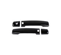 HGYFS5 Film protecteur poignée Pour Pathfinder R51 2005-2012 - Couvre-Poignée Double Intelligent À Trou Unique - Accessoire Antidérapant Pour Poignée De Porte(2 doors bright black)