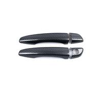 HGYFS5 Film protecteur poignée Pour Peugeot Traveller Expert 2017-2022 Poignée Porte 1 Trou & Couvre-Cuvette Anti-Rayures avec Kit Montage Accessoires Auto(2 doors carbon fiber pattern)