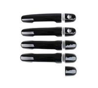 HGYFS5 Film protecteur poignée Pour Toyota Innova 2003-2011 Protège-Poignée Monotrou Double Intelligent Accessoires Anti-Rayures pour Modification de Gâche(Double-hole bright black 9 pieces)
